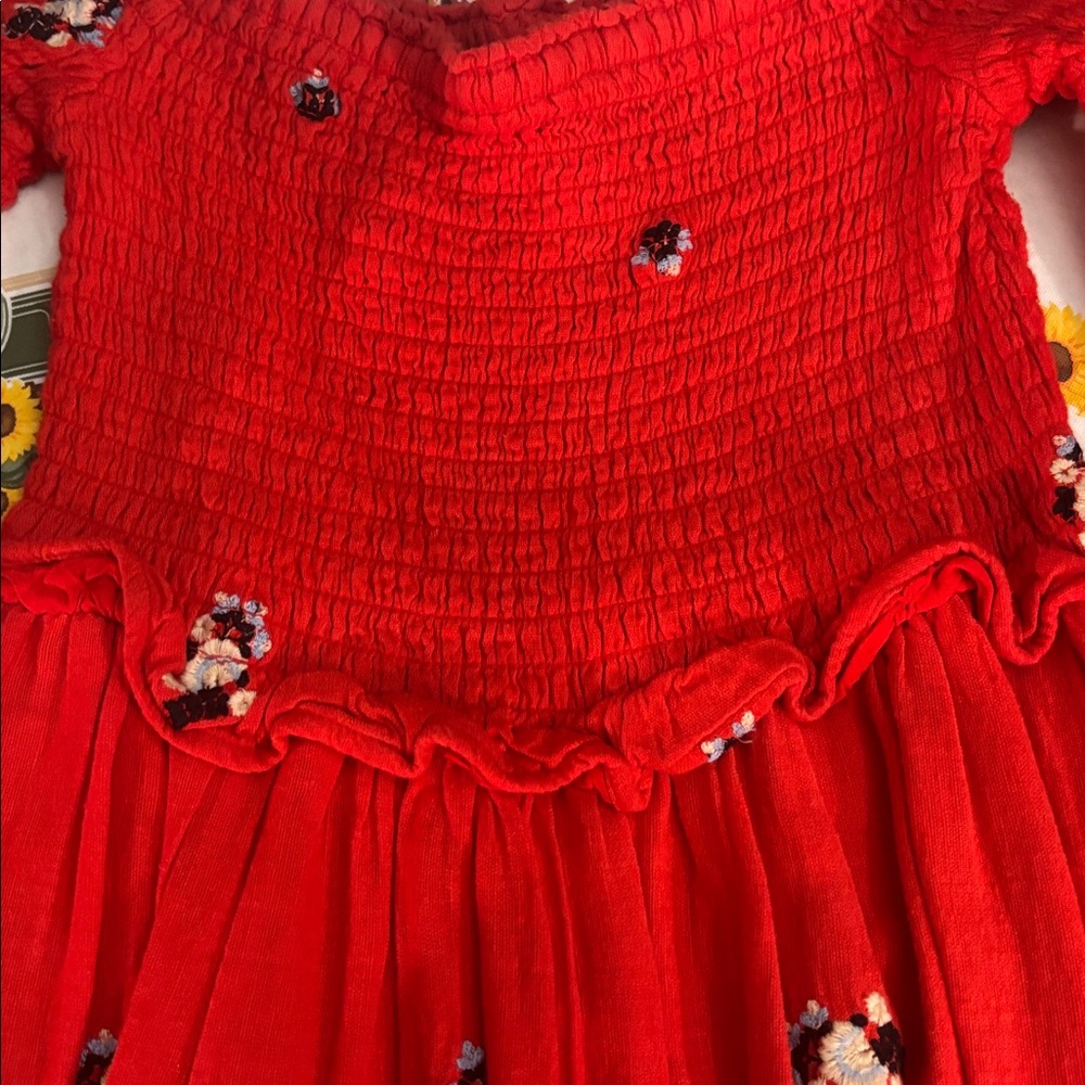 NWT FREE PEOPLE COUNTING DAISIES EMBROIDERED DRESS - Picture 12 of 12